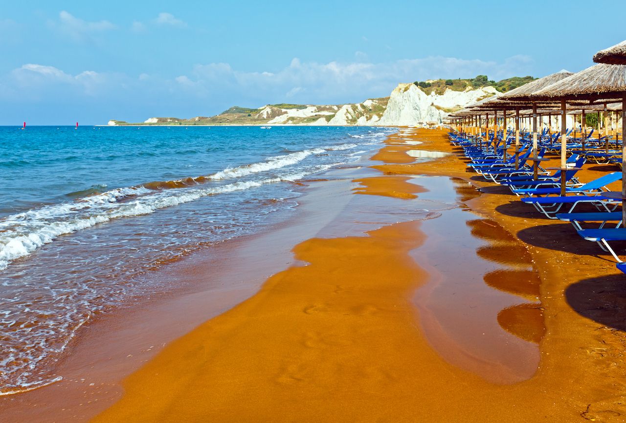 Greece beach ionian sea