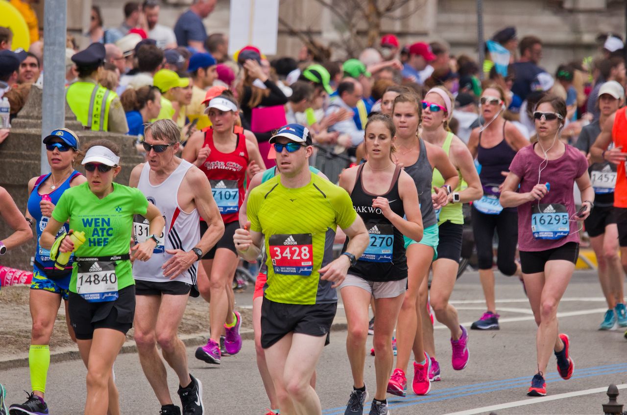 Boston Marathon runners